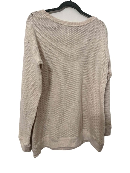 Uniqlo Round Neck Sweater Unisex Size Large Pink Wool Pullover, Long Sleeve - Picture 4 of 8